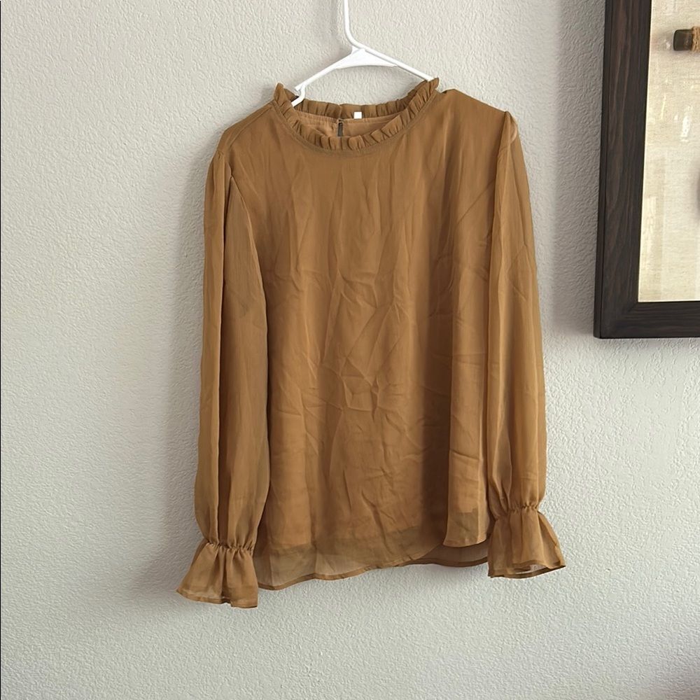 Elegant Brown Women's Top